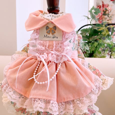 サンプル❤フラワーガーデンワンピ｛ピンク｝　胴34　丈26