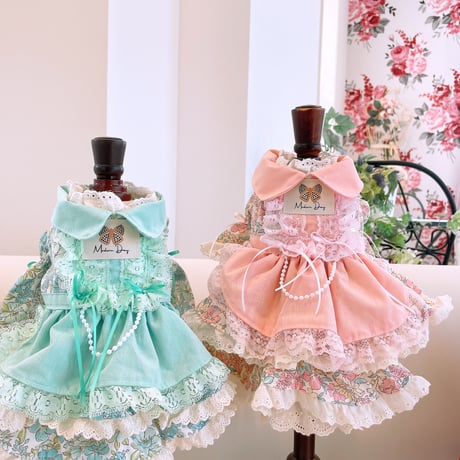 サンプル❤フラワーガーデンワンピ｛ピンク｝　胴34　丈26