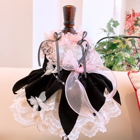 サンプル❤ピンクジャガードハロウインワンピ 　胴35　丈25