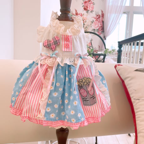 現品夏ワンピ❤キュートパッチの夏ワンピ