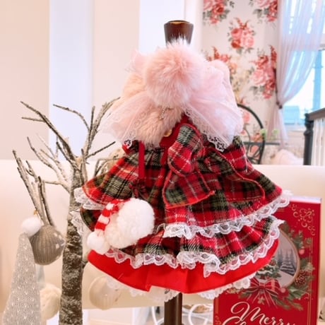 クリスマス❤クリスマスチェックワンピ＾＾
