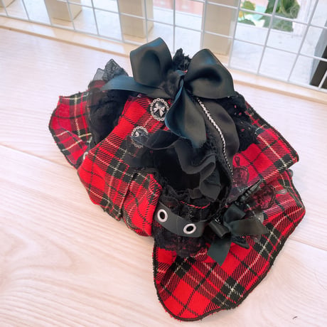ゴシックチェックハロウインワンピ＾＾