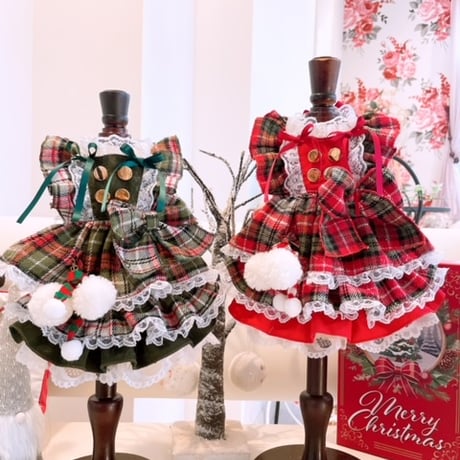 クリスマス❤クリスマスチェックワンピ＾＾