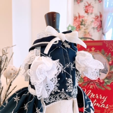 クリスマス❤ネイビー雪の結晶クリスマス＾＾