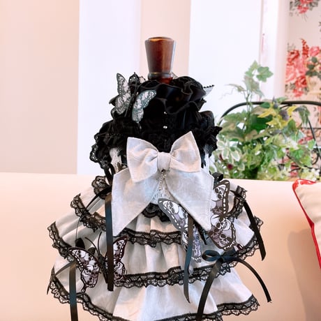 サンプル❤サックスジャガードハロウインワンピ　胴34　丈25