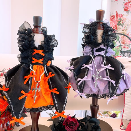 サンプル❤パンプキンプリンセスハロウインワンピ　胴32　丈24