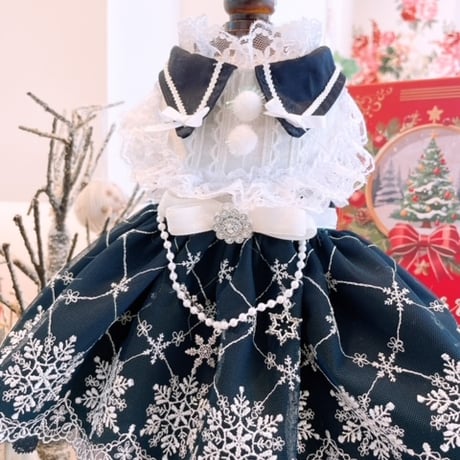 クリスマス❤ネイビー雪の結晶クリスマス＾＾