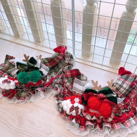 クリスマス❤クリスマスチェックケープ＾＾