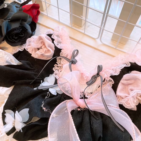 サンプル❤ピンクジャガードハロウインワンピ 　胴35　丈25