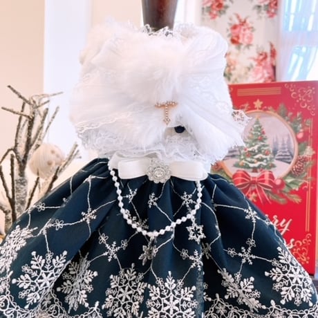 クリスマス❤ネイビー雪の結晶クリスマス＾＾