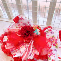 サンプル❤金魚と紫陽花浴衣ワンピ　胴36　丈25