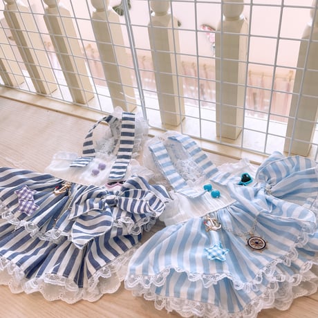 現品夏ワンピ❤サマーストライプワンピ