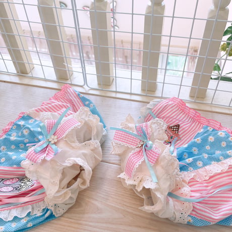 現品夏ワンピ❤キュートパッチの夏ワンピ
