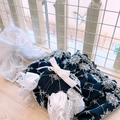 クリスマス❤ネイビー雪の結晶クリスマス＾＾