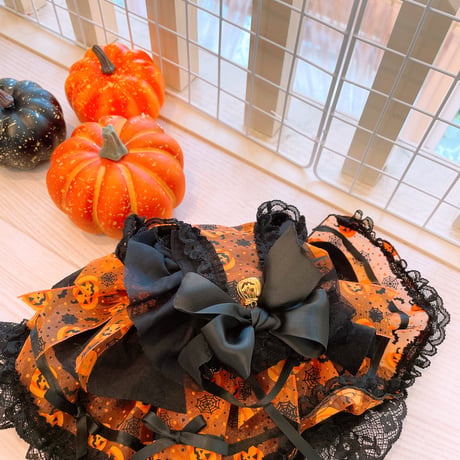 サンプル❤オレンジパンプキンハロウインワンピ　　胴33　　丈24
