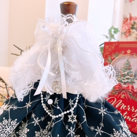 クリスマス❤ネイビー雪の結晶クリスマス＾＾