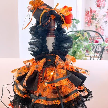 オレンジパンプキンハロウインワンピ＾＾