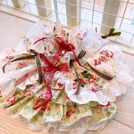 クリスマス❤ナチュラルクリスマスフラワーワンピ＾＾