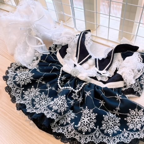 クリスマス❤ネイビー雪の結晶クリスマス＾＾