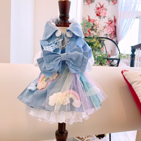 サンプル❤そら色ダンガリーJK&ワンピのセット　胴33　丈24
