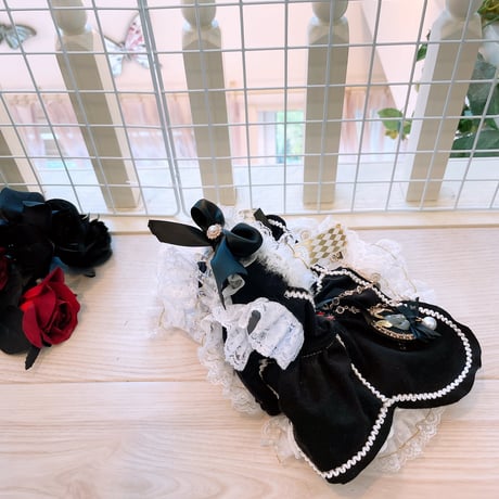 サンプル❤ノワールゴールドアリスハロウインワンピ　　胴35　丈24