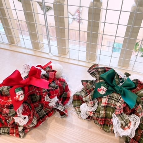 クリスマス❤クリスマスチェックワンピ＾＾