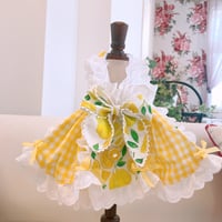 現品夏ワンピ❤檸檬ふんわりワンピ　胴38　丈26