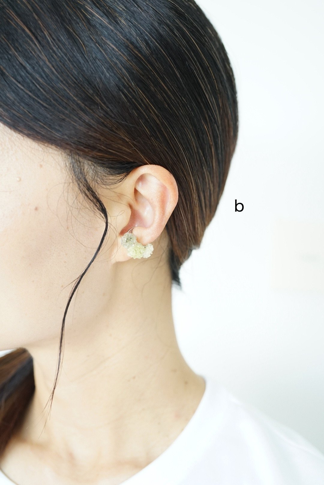 かすみ草イヤカフa.b（染めグリーン） | Little Witch