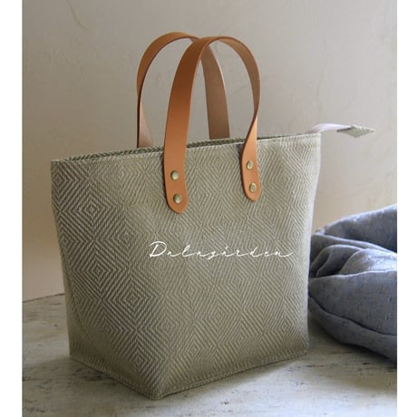 VL-06  stenkastbag  rutigstrandråg  モスグリーン