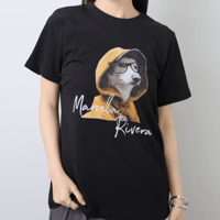 ドッグプリントTシャツ