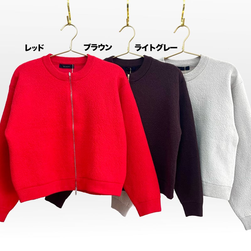 ダブルZIPショートニットカーディガン | Minayo Select