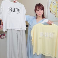 フラワーモチーフロゴTシャツ