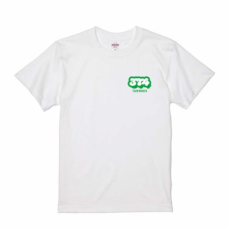 渡辺美奈代オリジナル『GOOD DAY!!』Tシャツ　ホワイト×グリーン
