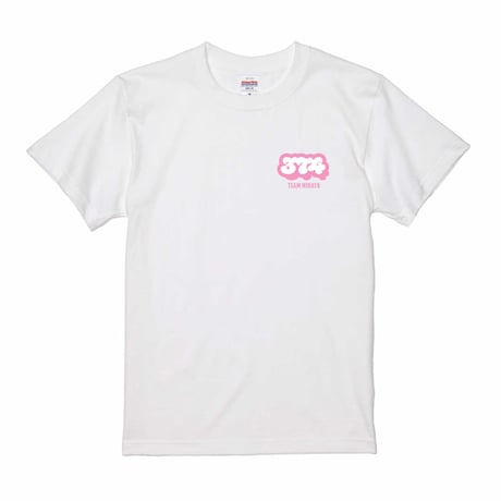 渡辺美奈代オリジナル『GOOD DAY!!』Tシャツ　ホワイト×ピンク