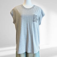 【汗染み防止】レタリング刺繍フレンチスリーブTシャツ