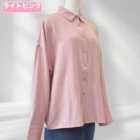 ピーチスキンオーバーサイズシャツ