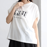 フラワーモチーフロゴTシャツ