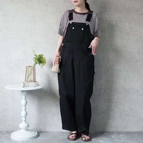 ワイドシルエットオーバーオール