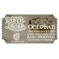 RUSTIC LAGER-Beerelease Tour 2026 - FINAL 【10/17横浜BACK YARD】