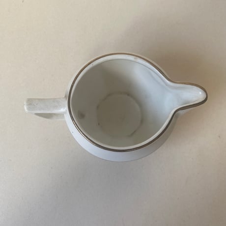 1920年代　サルグミンヌ　サーヴィス・ド・テ　白い陶器とゴールドのライン　15点セット
