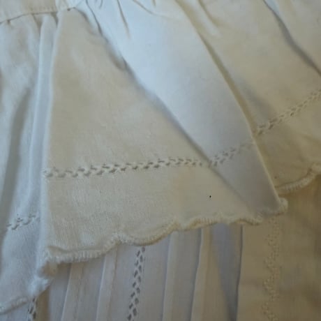 1900年　ブルウズ　コットン100% ピンタックとアジュレ