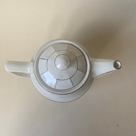 1920年代　サルグミンヌ　サーヴィス・ド・テ　白い陶器とゴールドのライン　15点セット