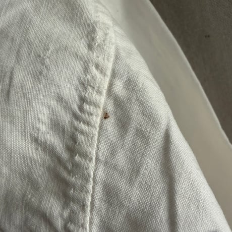 1900年　ローブ・ド・シャンブル　マンシェ・ロング　コットン100%  スカロップと刺繍