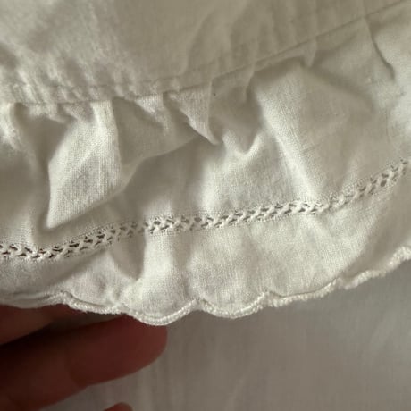 1900年　ブルウズ　コットン100% ピンタックとアジュレ