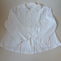 1900年　ブルウズ　コットン100% ピンタックとアジュレ