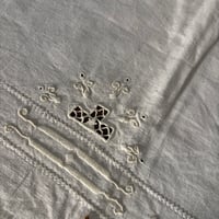 1900年　ナップ　祭壇テーブル　幾何学刺繍　アジュレ
