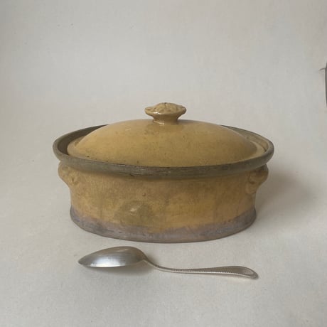 1900年　南仏陶器　テリーヌ　オーヴァル　ジョーヌ・プロヴァンサル