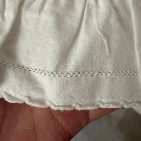1900年　ブルウズ　コットン100% ピンタックとアジュレ