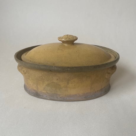 1900年　南仏陶器　テリーヌ　オーヴァル　ジョーヌ・プロヴァンサル