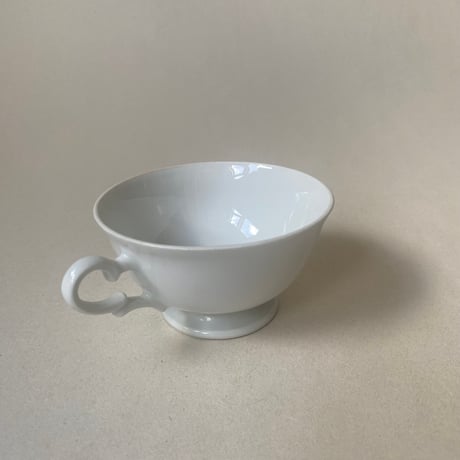 19世紀　マークなし　カップ　3点セット　白磁